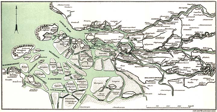 HET ZUID-HOLLANDSCHE DELTAGEBIED OMSTREEKS 1800